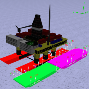 Floating Jetty with Semi-Submersible - Mooring Analysis